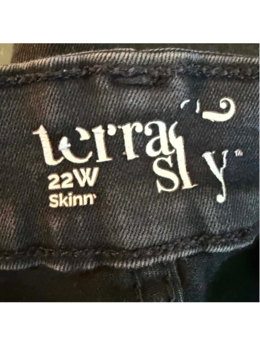 Terra & Sky Women’s Plus Size 22W Dark Wash Skinny Jeans